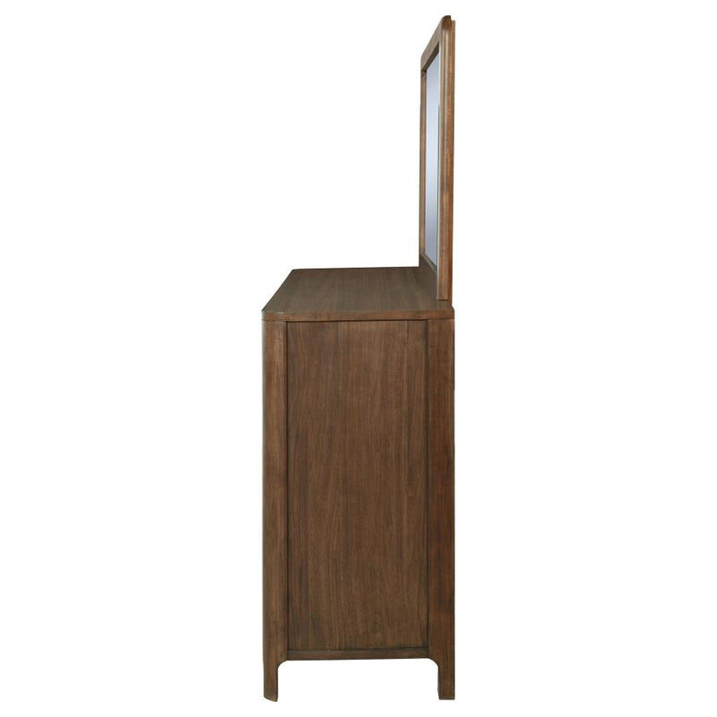 Maderia 8-drawer Dresser and Mirror Walnut-zoom-