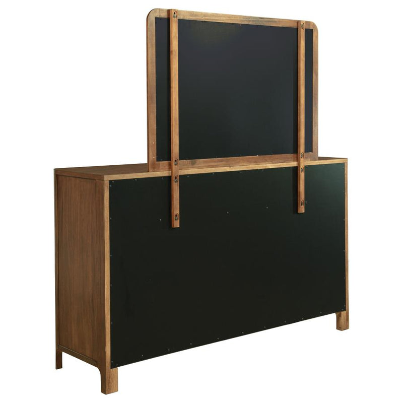 Maderia 8-drawer Dresser and Mirror Walnut-zoom-