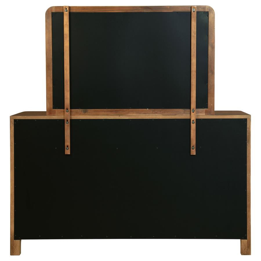 Maderia 8-drawer Dresser and Mirror Walnut-zoom-7