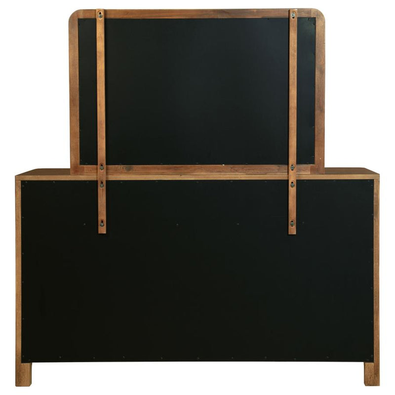 Maderia 8-drawer Dresser and Mirror Walnut-zoom-