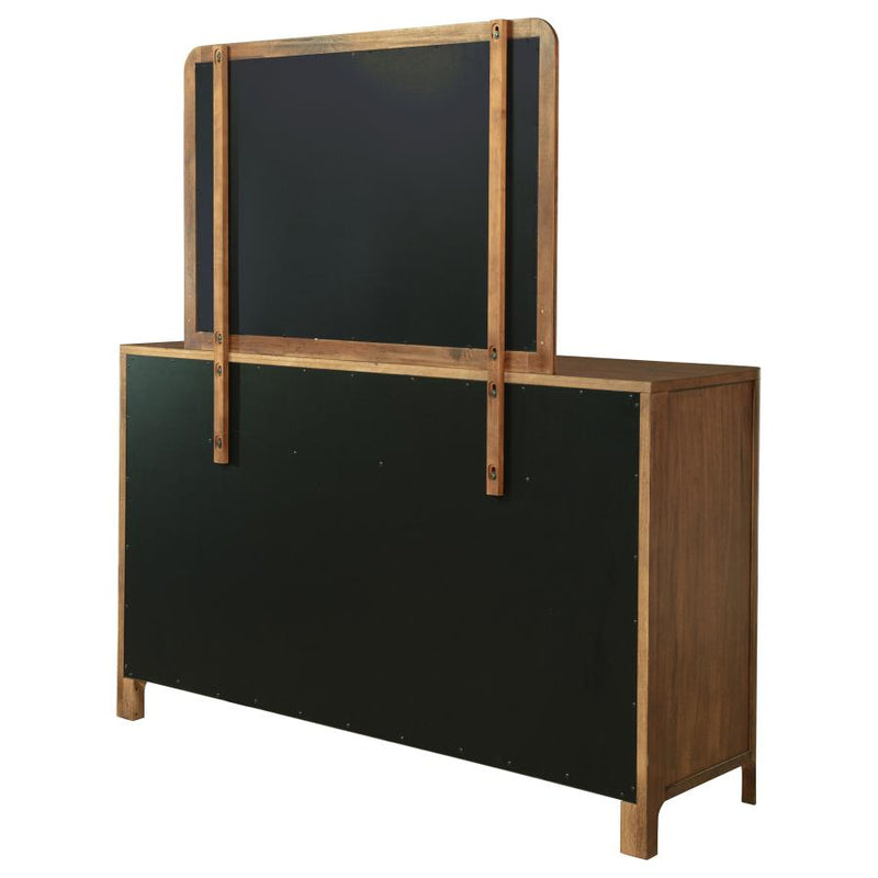 Maderia 8-drawer Dresser and Mirror Walnut-zoom-