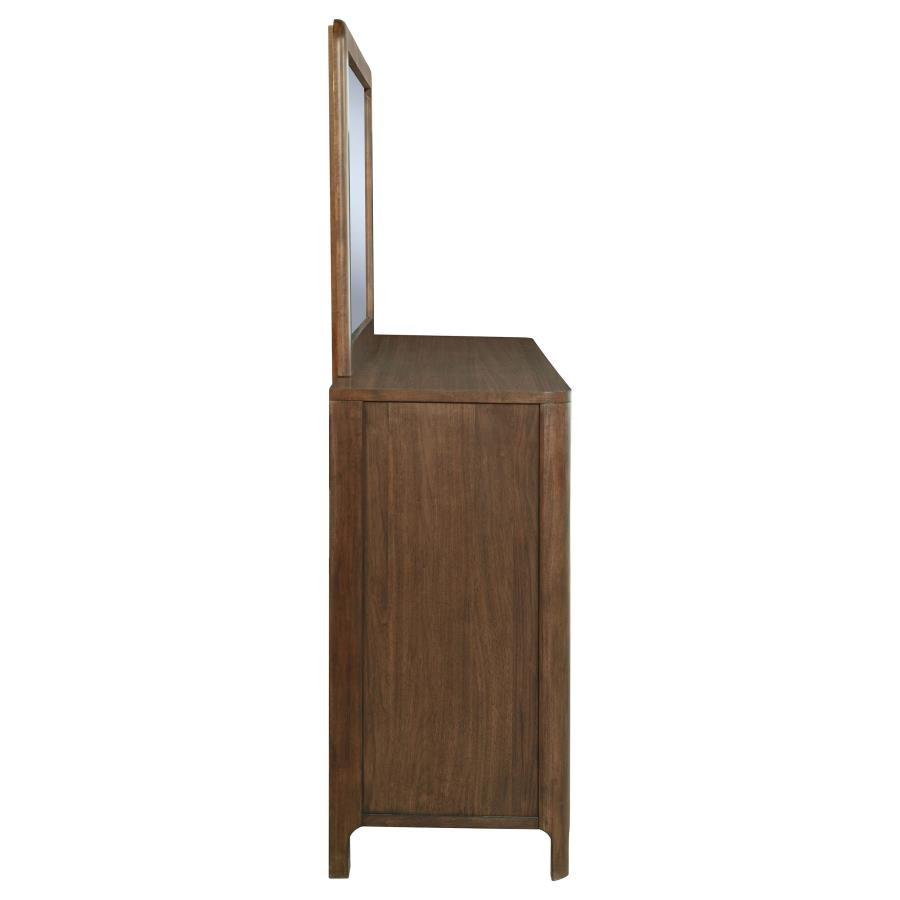 Maderia 8-drawer Dresser and Mirror Walnut-9