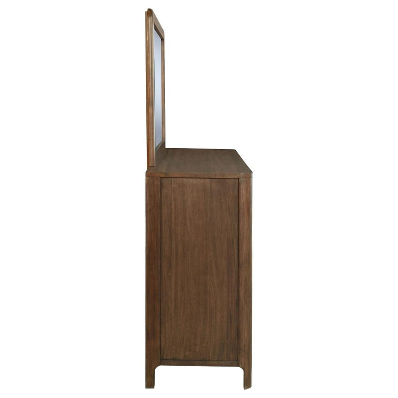 Maderia 8-drawer Dresser and Mirror Walnut-zoom-