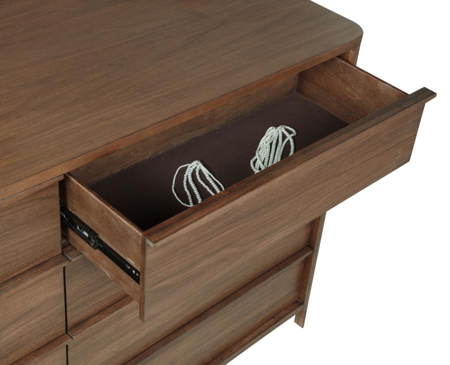 Maderia 8-drawer Dresser and Mirror Walnut-zoom-10