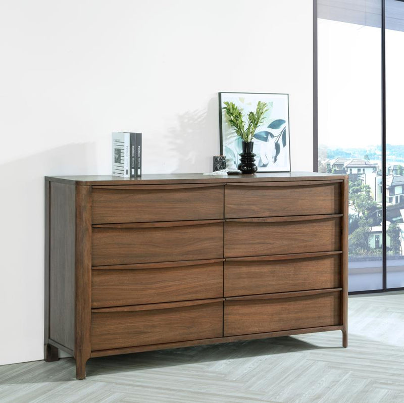 Maderia 8-drawer Dresser Cabinet Walnut-zoom-