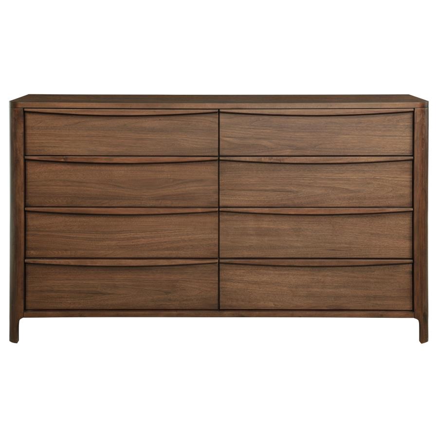 Maderia 8-drawer Dresser Cabinet Walnut-zoom-3