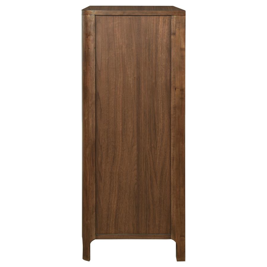 Maderia 5-drawer Chest of Drawers Walnut-5