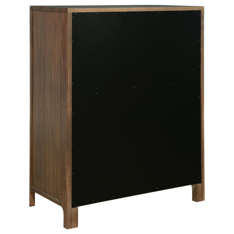 Maderia 5-drawer Chest of Drawers Walnut-zoom-