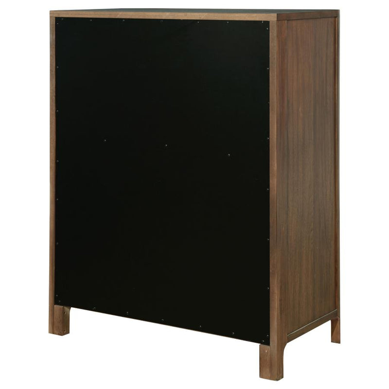 Maderia 5-drawer Chest of Drawers Walnut-zoom-