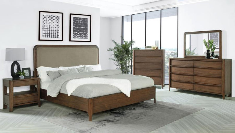 Maderia 5-drawer Chest of Drawers Walnut-zoom-