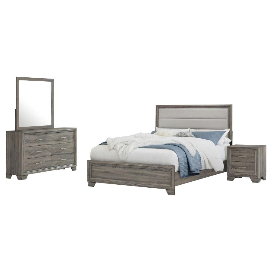 Wright 4-piece California King Bedroom Set Brown Oak-2