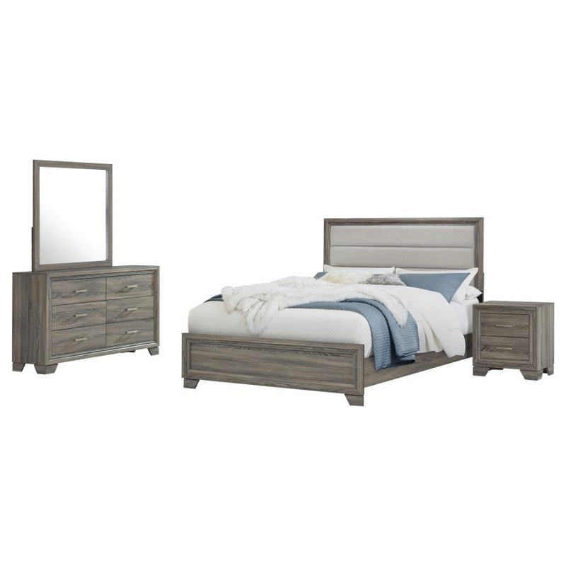 Wright 4-piece California King Bedroom Set Brown Oak-zoom-