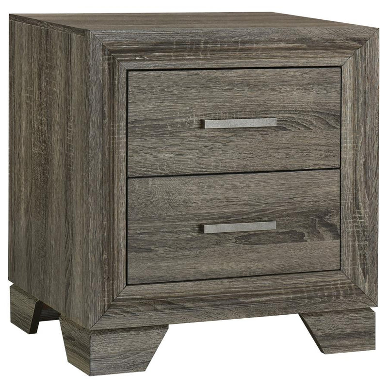 Wright 4-piece California King Bedroom Set Brown Oak-zoom-