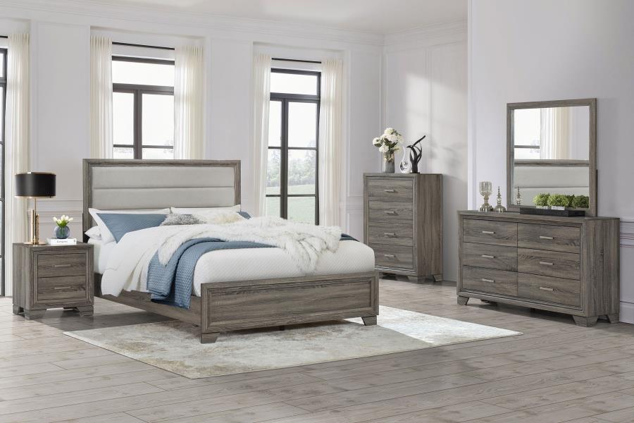 Wright 5-piece California King Bedroom Set Brown Oak-1