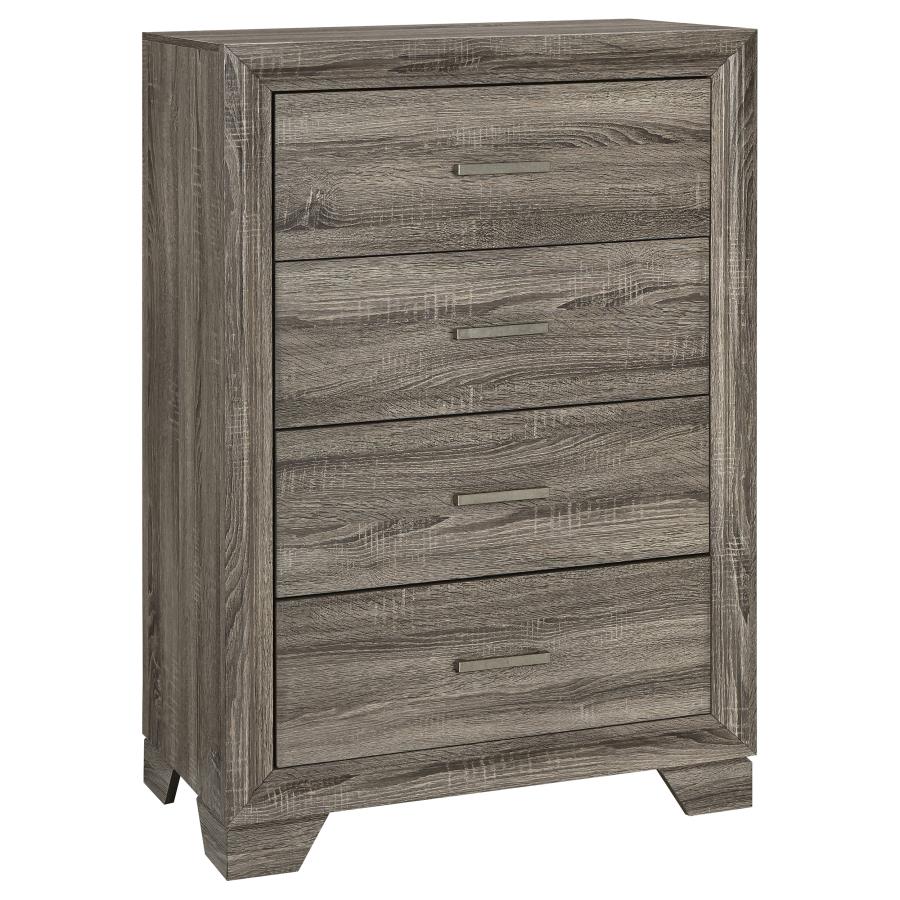Wright 5-piece California King Bedroom Set Brown Oak-11
