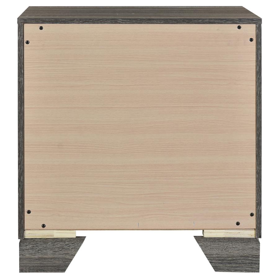 Wright 2-drawer Nightstand Bedside Table Brown Oak-7