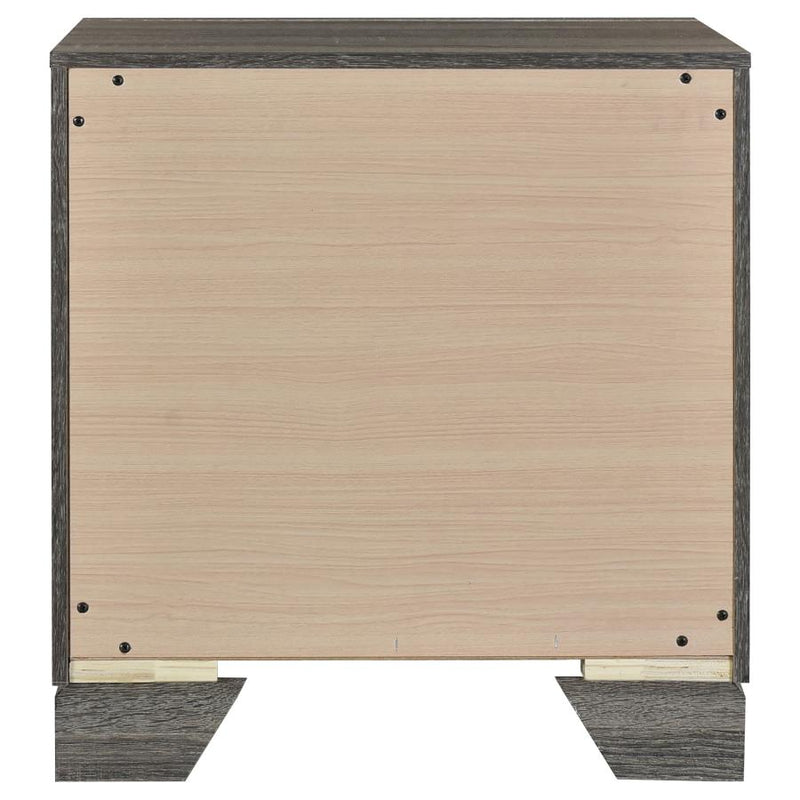 Wright 2-drawer Nightstand Bedside Table Brown Oak-zoom-