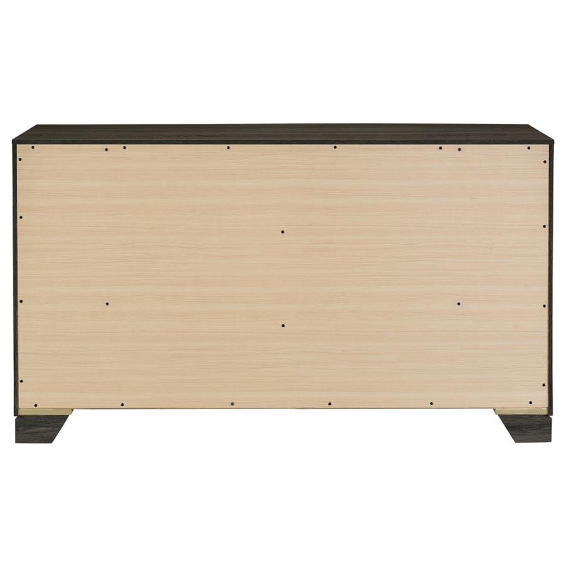 Wright 6-drawer Dresser Cabinet Brown Oak-zoom-