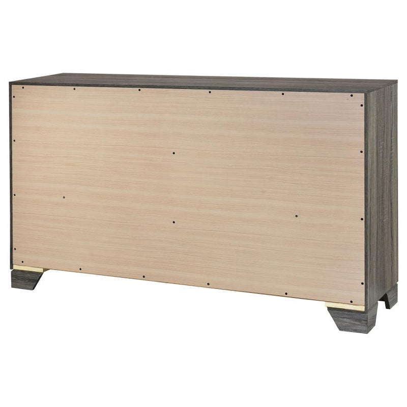 Wright 6-drawer Dresser Cabinet Brown Oak-zoom-