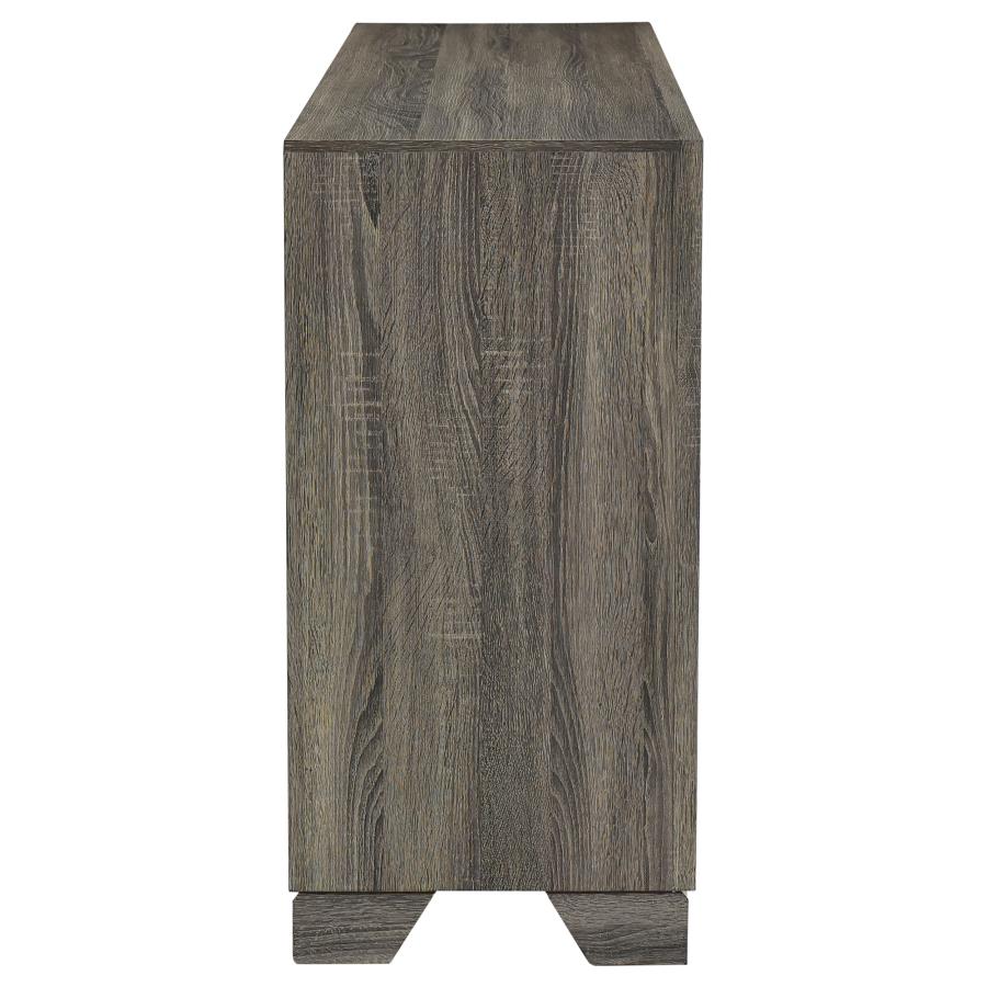 Wright 6-drawer Dresser Cabinet Brown Oak-zoom-9