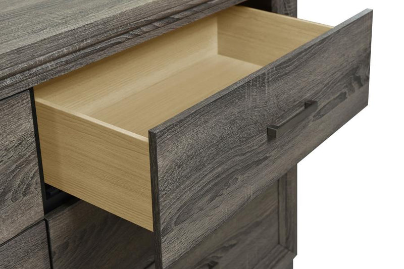 Wright 6-drawer Dresser Cabinet Brown Oak-zoom-