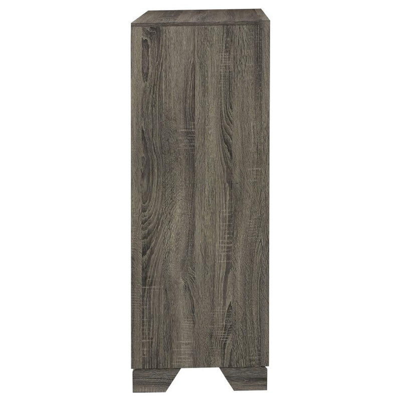 Wright 4-drawer Chest of Drawers Brown Oak-zoom-