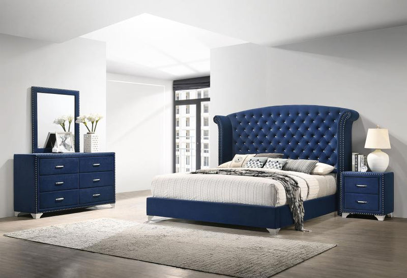 Melody 4-piece California King Bedroom Set Pacific Blue-zoom-
