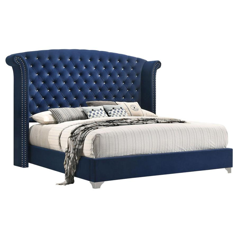 Melody 4-piece California King Bedroom Set Pacific Blue-zoom-