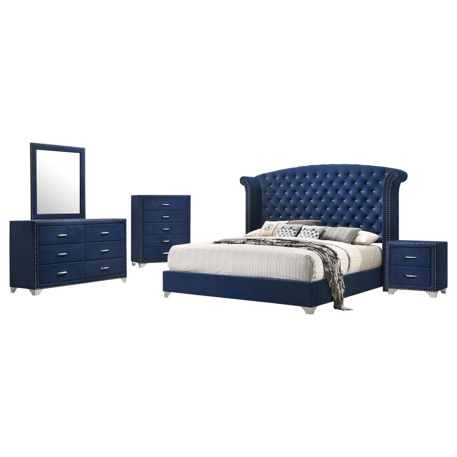 Melody 5-piece California King Bedroom Set Pacific Blue-2
