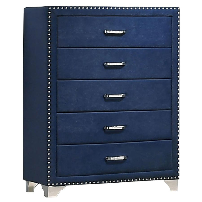 Melody 4-piece Queen Bedroom Set Pacific Blue-zoom-