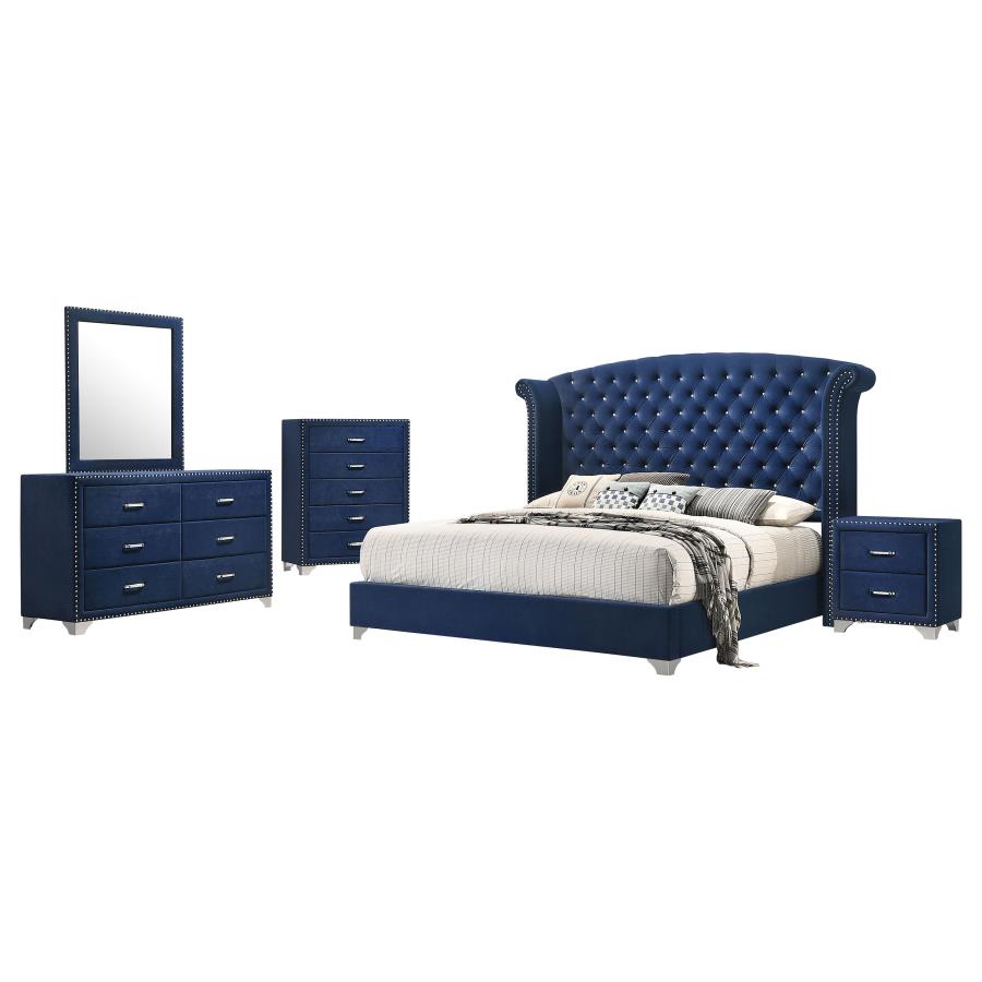 Melody 5-piece Queen Bedroom Set Pacific Blue-2