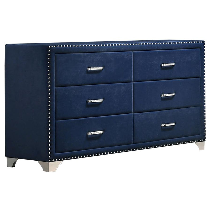 Melody 5-piece Queen Bedroom Set Pacific Blue-zoom-