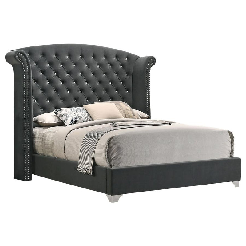 Melody 4-piece Queen Bedroom Set Grey-zoom-