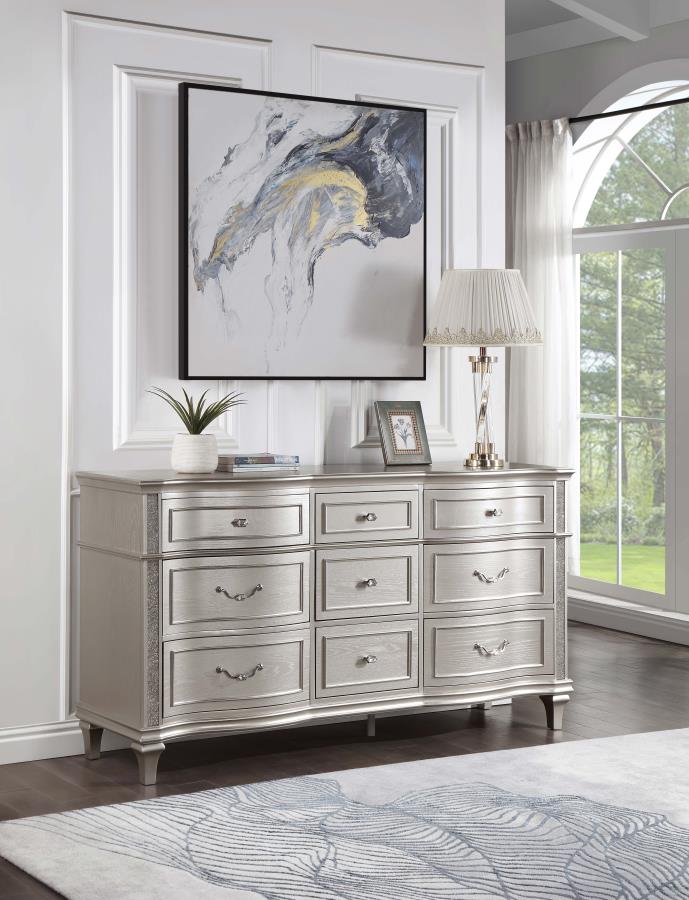 Evangeline 9-drawer Dresser Silver Oak-zoom-
