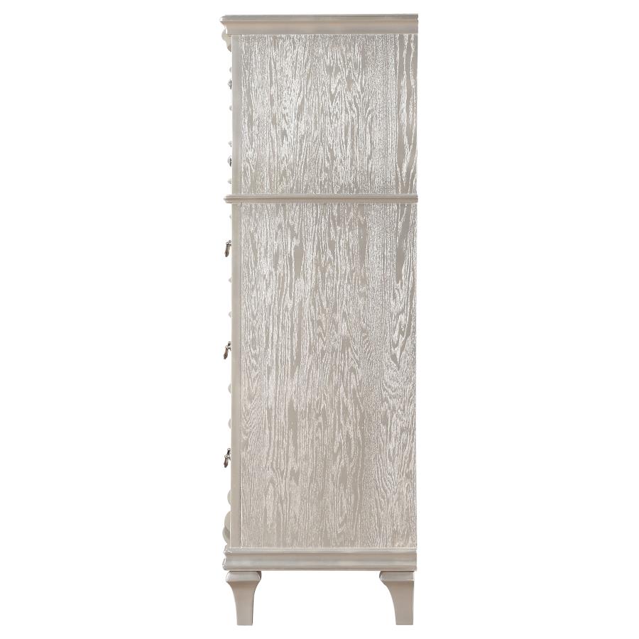Evangeline 6-drawer Bedroom Chest Silver Oak-zoom-5