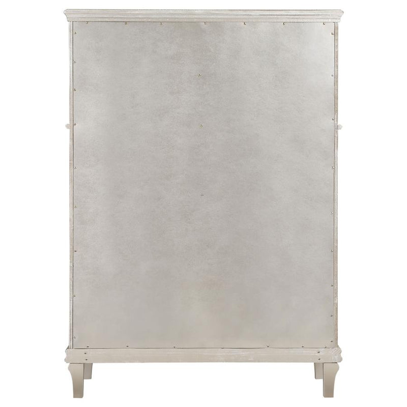 Evangeline 6-drawer Bedroom Chest Silver Oak-zoom-