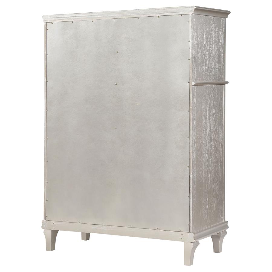 Evangeline 6-drawer Bedroom Chest Silver Oak-8