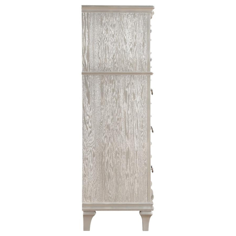Evangeline 6-drawer Bedroom Chest Silver Oak-zoom-