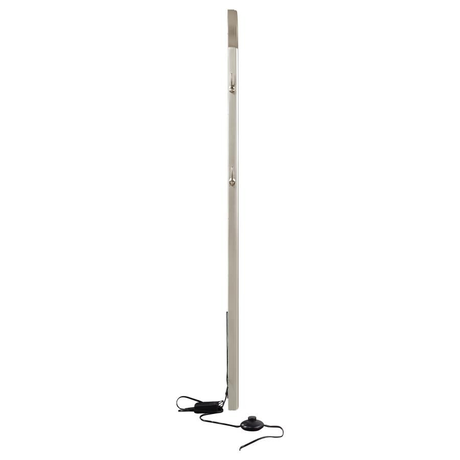Evangeline Full Length LED Light Floor Mirror Silver Oak-zoom-8