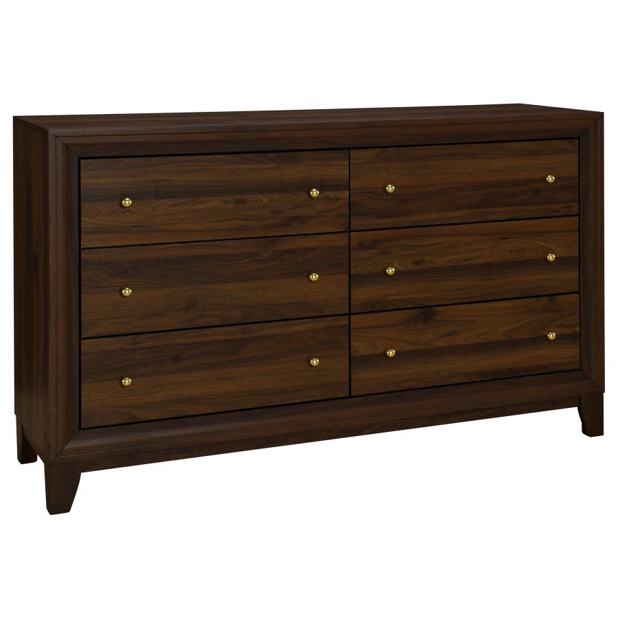 Welsley 5-piece Eastern King Bedroom Set Walnut-7