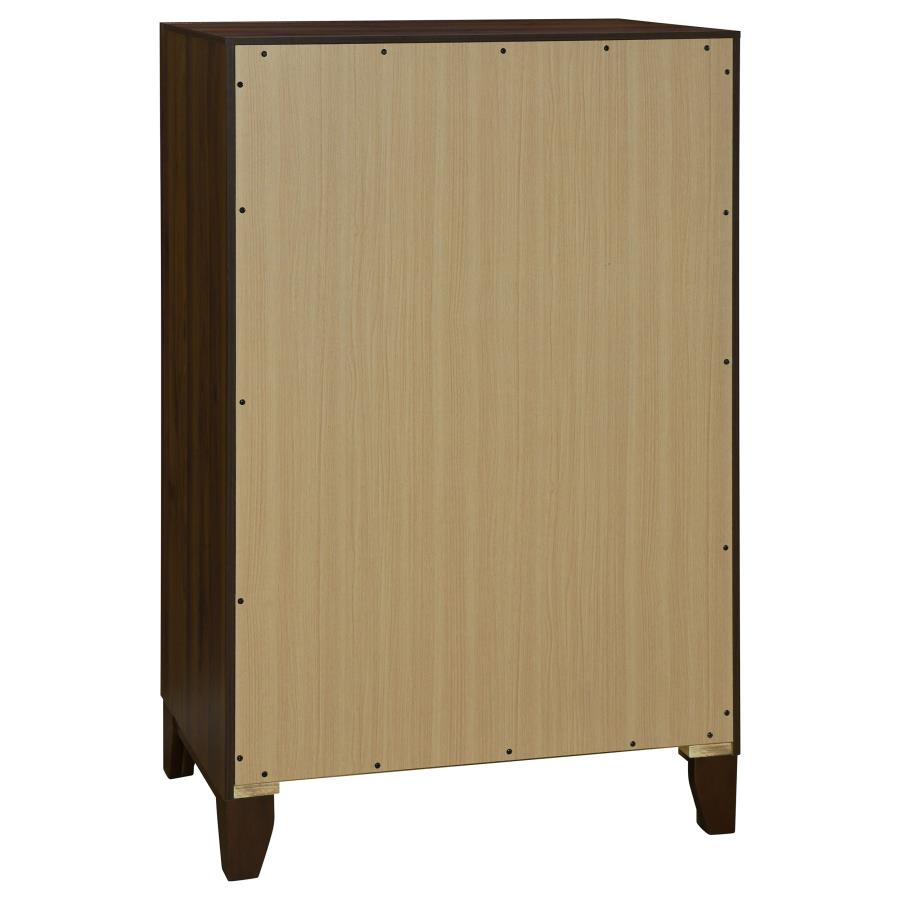 Welsley 5-piece California King Bedroom Set Walnut-zoom-12