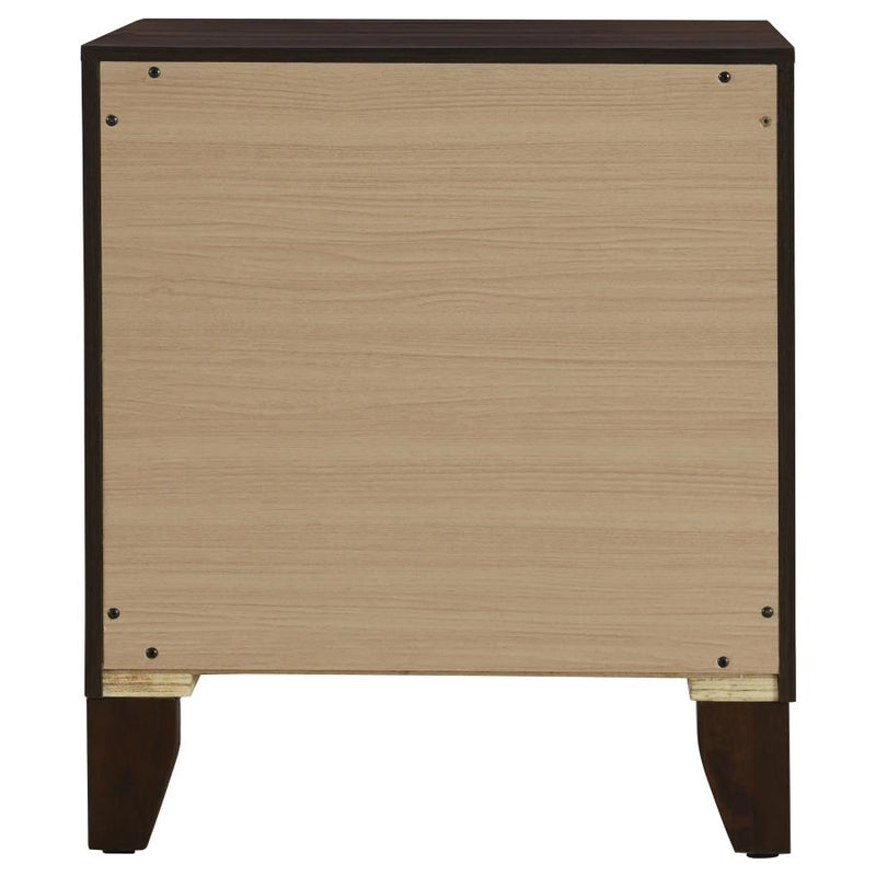 Welsley 2-drawer Nightstand Bedside Table Walnut-zoom-