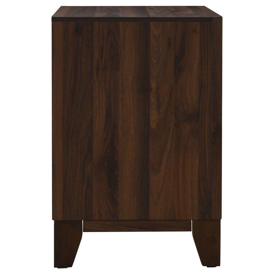 Welsley 2-drawer Nightstand Bedside Table Walnut-zoom-9