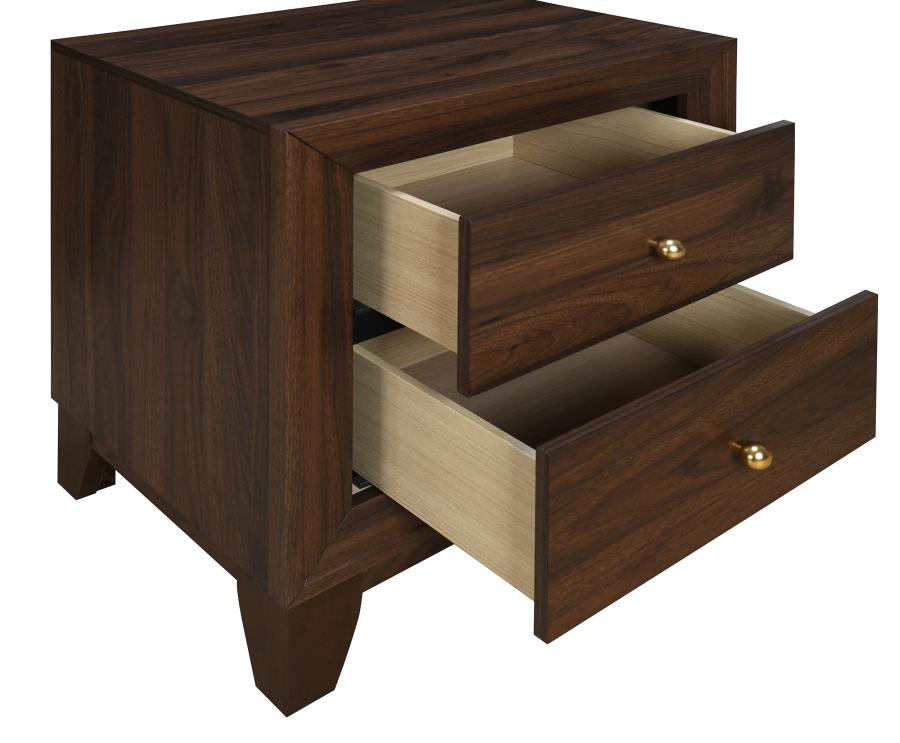 Welsley 2-drawer Nightstand Bedside Table Walnut-zoom-10