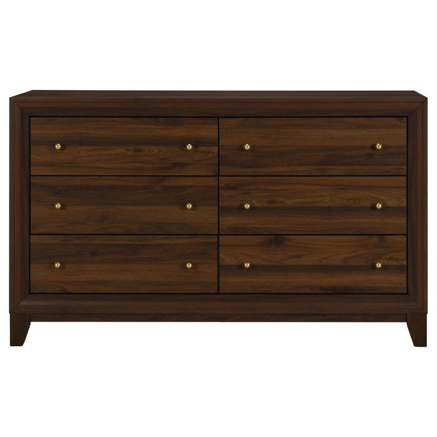 Welsley 6-drawer Dresser Cabinet Walnut-zoom-3