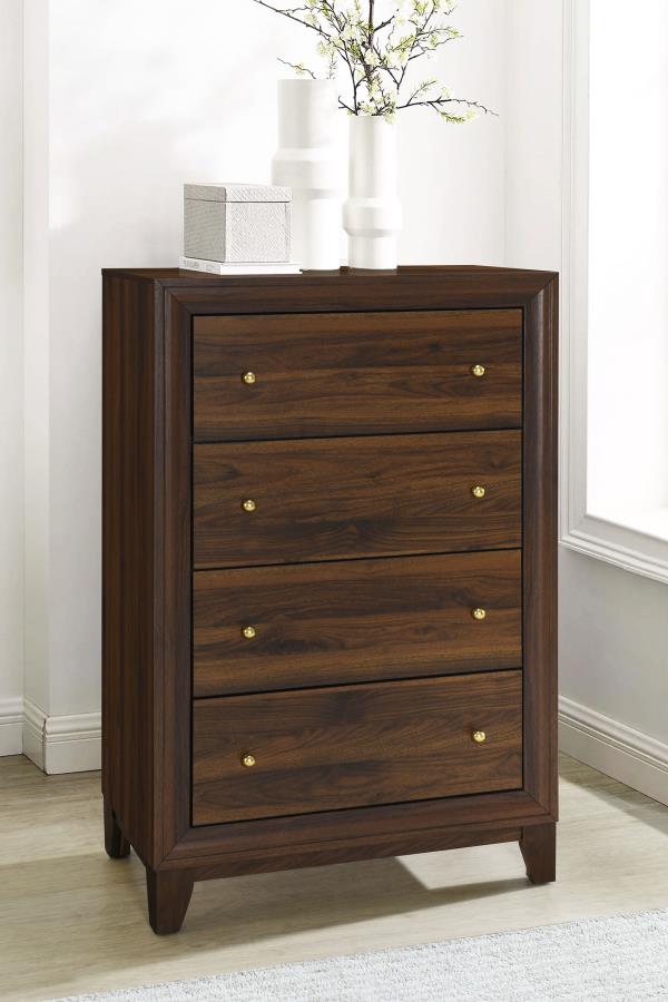 Welsley 4-drawer Chest of Drawers Walnut-zoom-