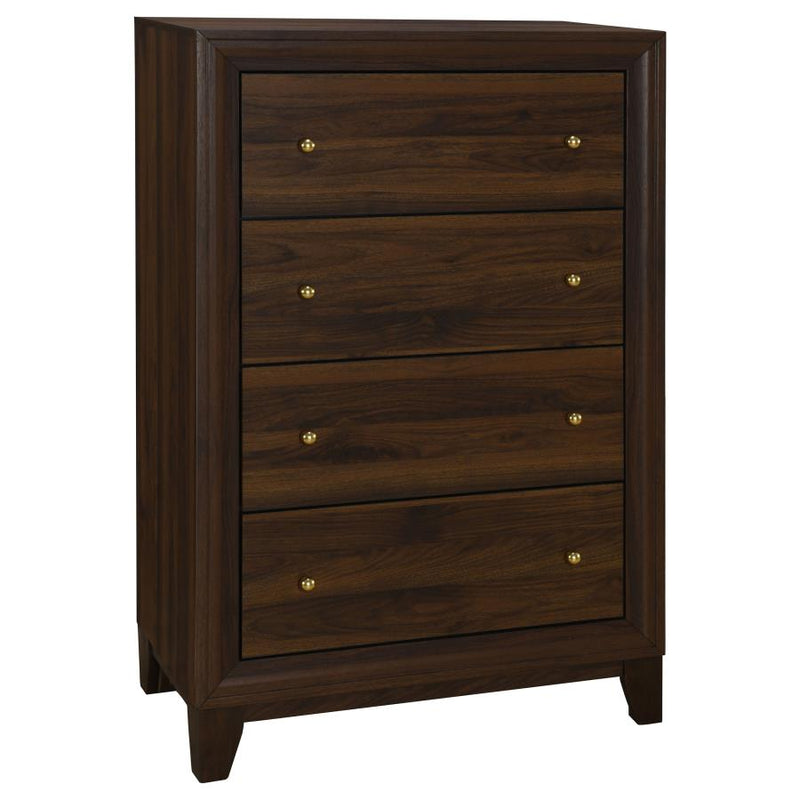 Welsley 4-drawer Chest of Drawers Walnut-zoom-