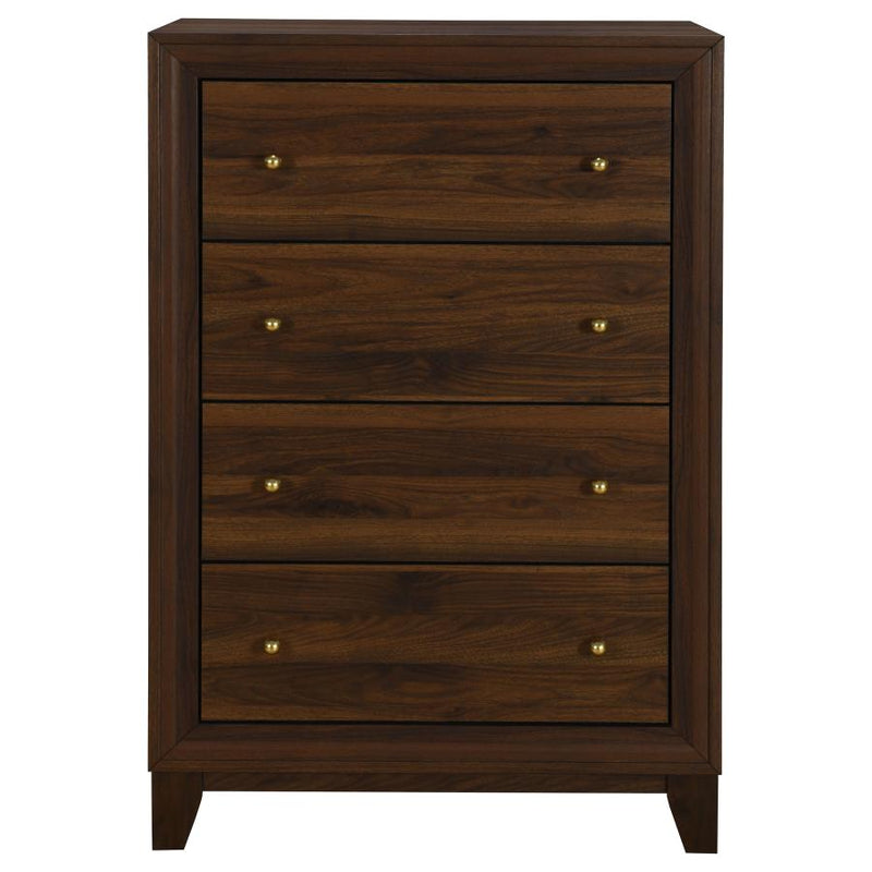 Welsley 4-drawer Chest of Drawers Walnut-zoom-