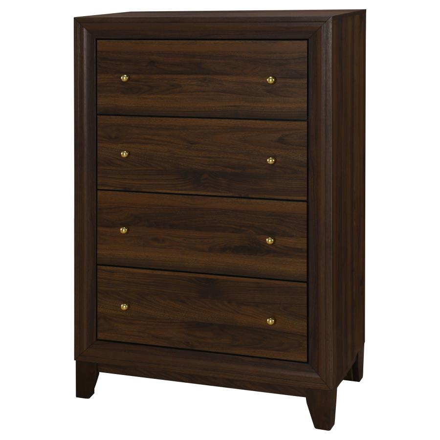 Welsley 4-drawer Chest of Drawers Walnut-4