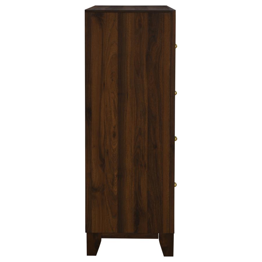 Welsley 4-drawer Chest of Drawers Walnut-9